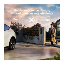 „Green Cell Habu“ elektromobilių įkrovimo stotelė, 7 m, 2 viename, 11 kW, juoda