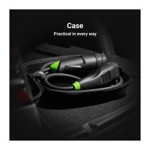 Green Cell Habu EV charging station 7m 2-in-1 11kw Black Green Cell Habu EV charging station 7m 2-in-1 11kw Black