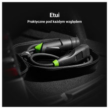 „Green Cell Habu“ elektromobilių įkrovimo stotelė, 7 m, 2 viename, 11 kW, juoda