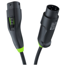 Green Cell Habu EV charging station 7m 2-in-1 11kw Black Green Cell Habu EV charging station 7m 2-in-1 11kw Black