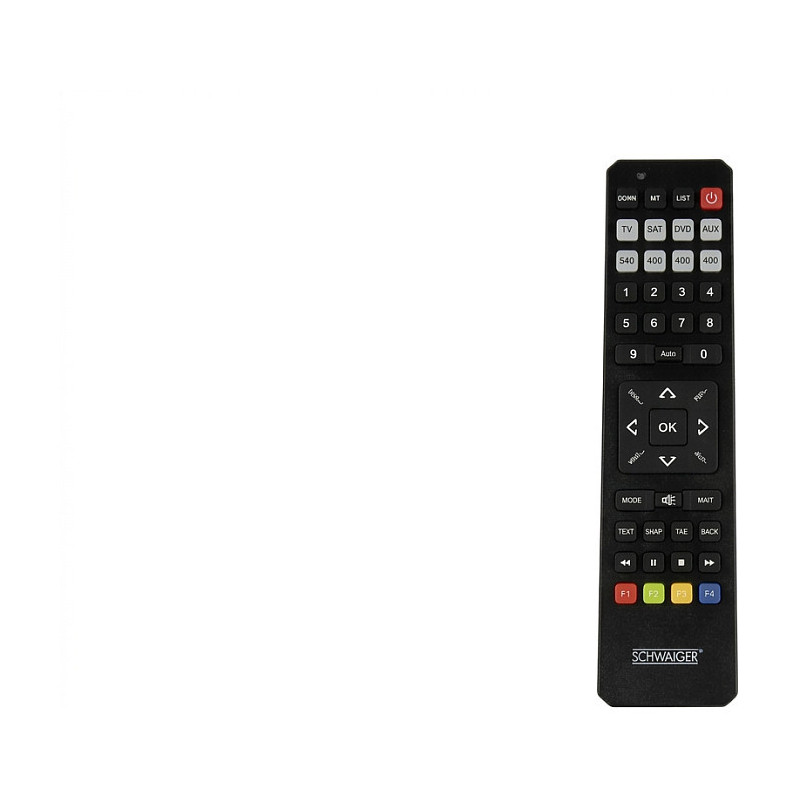 Schwaiger 8 viename iš anksto užprogramuotas nuotolinio valdymo pultas, juodas