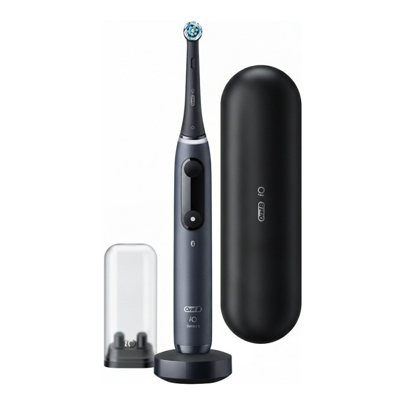 „Oral-B iO Series 8 Plus Edition“ juodo onikso spalvos dantų šepetėlis