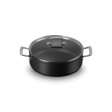 Indų Rinkinys - Le Creuset Patvarus Nelipnus Sautėjus 28cm su Stiklo Dangčiu