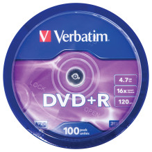 Verbatim DVD+R Matt Silver Verbatim DVD+R Matt Silver