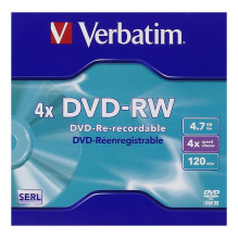Verbatim DVD-RW matinės sidabrinės spalvos 4x