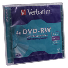 Verbatim DVD-RW Matt Silver 4x