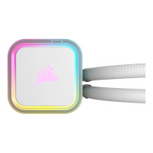 K CORSAIR WAK aušinimas iCUE H100i RGB ELITE WHITE 240mm