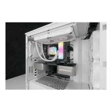 K CORSAIR WAK aušinimas iCUE H100i RGB ELITE WHITE 240mm