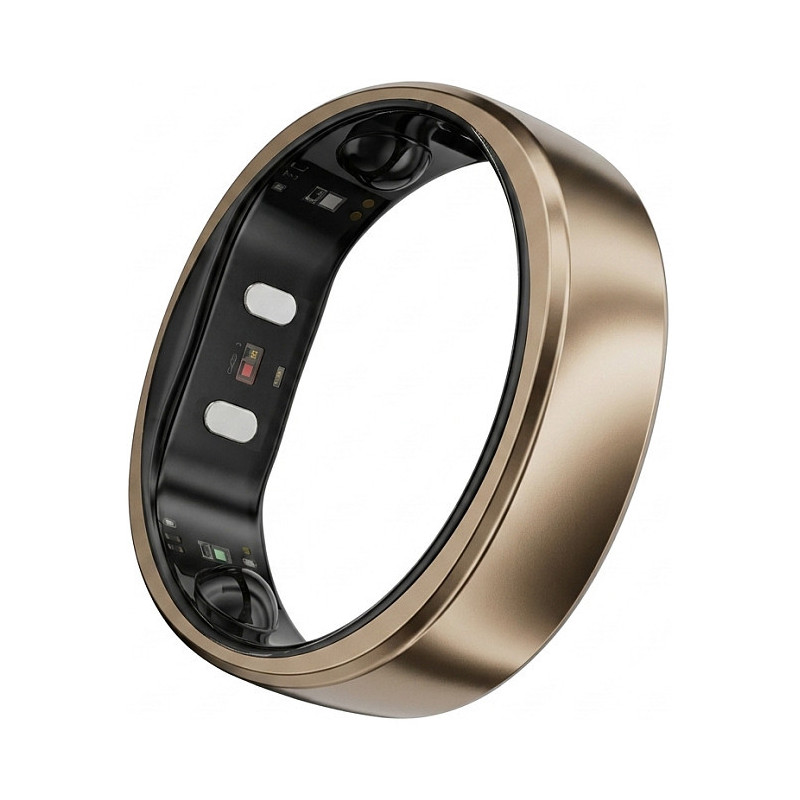 RingConn Smart Ring Gen2 Air for women and men - Sleep and fitness tracking wearable - Heart rate - Dune Gold Size 12