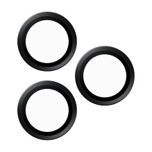 „PanzerGlass ® Hoops®“ kameros objektyvo apsauga, juoda, „iPhone 16 Pro“, „16 Pro Max“
