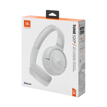 JBL Tune 520BT belaidės „Bluetooth“ ausinės, baltos