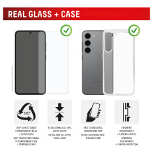 DISPLEX Real Glass Schutzfolie + Schutzhülle für Google Pixel 10