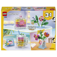 LEGO Creator perfume bottle with floral decoration