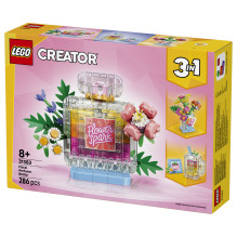 LEGO Creator perfume bottle with floral decoration