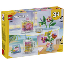 LEGO Creator perfume bottle with floral decoration