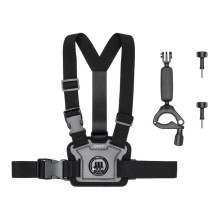 Bike Mount Set - DJI Osmo Action Bike Mounts with Handlebar and Chest Mount - Black