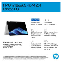 HP OmniBook 5 Flip 14-fp0456ng Core5 120U / 16GB / 512SSD / W11 Home Touch
