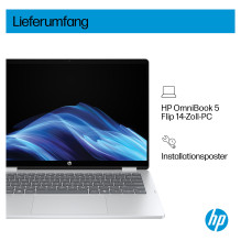 HP OmniBook 5 Flip 14-fp0456ng Core5 120U / 16GB / 512SSD / W11 Home Touch