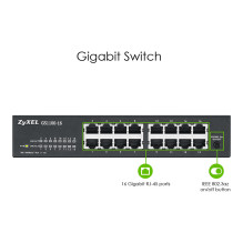 16P ZyXEL GS1100-16 Metall