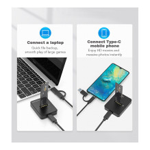 gembird Desktop-USB-Typ-CM.2-SATA- Dockingstation, schw.