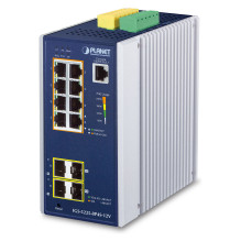 PLANET Industrial 8 prievadų GE PoE + 2 * 1G SFP + 2 * 2,5G SFP