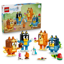 LEGO Bluey's family made of bricks LEGO Bluey's family made of bricks
