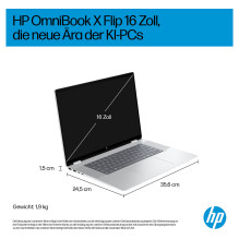 HP OmniBook X Flip 16-as0053ng CU5 226V / 16GB / 512SSD / W11 Home Touch HP OmniBook X Flip 16-as0053ng CU5 226V / 16GB / 512SSD / W11 Home Touch