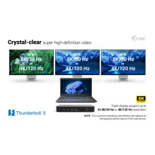 i-tec TB5TRIPLEDOCKM2PD laptop dock / port replicator