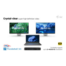 i-tec TB5TRIPLEDOCKM2PD laptop dock / port replicator