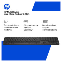 HP kelių įrenginių dviejų režimų klaviatūra 495K HP kelių įrenginių dviejų režimų klaviatūra 495K