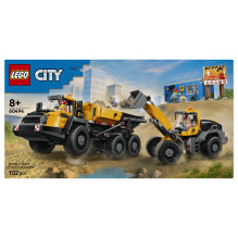 LEGO City dump truck and front loader