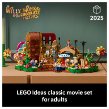 LEGO Ideas Vilis Vonka ir šokolado fabrikas