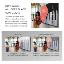 98 colių „Sony BRAVIA FW-98BZ53L“ 4K viso masyvo LED ekranas su HDMI, USB, HDR ir „AirPlay“, „Chromecast“.
