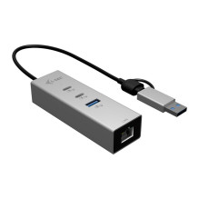 D I-TEC USB-C / USB-A Metal HUB 3 2x USB-C Gen1 1x USB-A Gen1 1x 2,5GLAN
