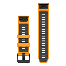 Garmin Ersatzarmband QuickFit 22mm Silikon Orange / Graphit
