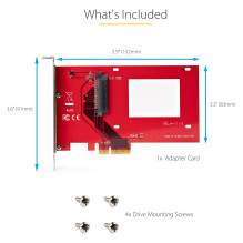 „StarTech.com“ PEX4SFF8639U3 sąsajos plokštės / adapteris „StarTech.com“ PEX4SFF8639U3 sąsajos plokštės / adapteris