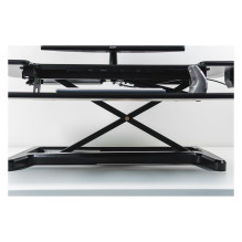 BakkerElkhuizen Sitz-Steh-Schreibtischaufsatz Desk Riser 2 schwarz