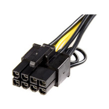 StarTech PCI Express 6-pin to 8-pin adapter cable - Black