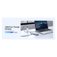 UGREEN CM511 6 viename USB-C šakotuvas, 1x HDMI, 3x USB-A, 1x TF / SD