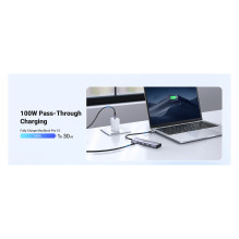 UGREEN CM511 6 viename USB-C šakotuvas, 1x HDMI, 3x USB-A, 1x TF / SD