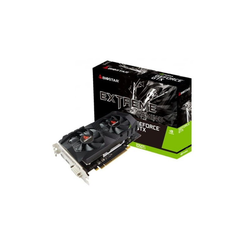 „Biostar GeForce GTX 1050 Ti Extreme Gaming“ vaizdo plokštė, 4 GB GDDR5, 128 bitų atmintis