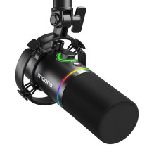 Microphone - Maono PD200x dynamic USB-XLR with RGB lighting black Microphone - Maono PD200x dynamic USB-XLR with RGB lighting black