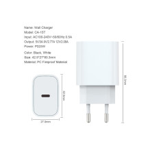 Fulmova 25W USB‑C Charger with Cable White Fulmova 25W USB‑C Charger with Cable White