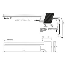Aktywna antena szybowa DAB+ 12V SMB(f) 90°