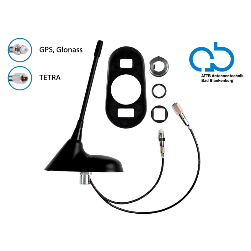 Antena dachowa GPS GNSS GLONASS TETRA FME 76°