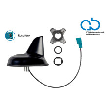 Antena dachowa Shark FM lub DAB+ Fakra Z(f)