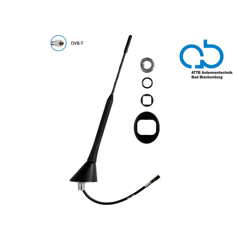 Antena dachowa DVB-T DAB+ 76° FME do samochodu