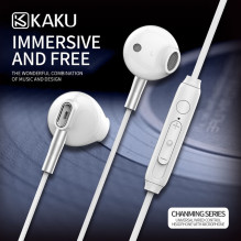 iKaku KSC-137 Chanming Capsule In-Ear Music and Calls Headset 3.5mm 1.2m Cable with Microphone and Remote Black