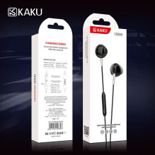 iKaku KSC-137 Chanming Capsule In-Ear Music and Calls Headset 3.5mm 1.2m Cable with Microphone and Remote Black