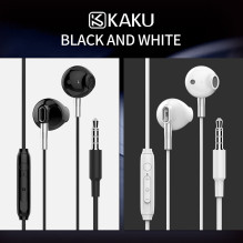 iKaku KSC-137 Chanming Capsule In-Ear Music and Calls Headset 3.5mm 1.2m Cable with Microphone and Remote Black
